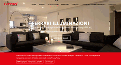 Desktop Screenshot of ferrari-illuminazioni.it